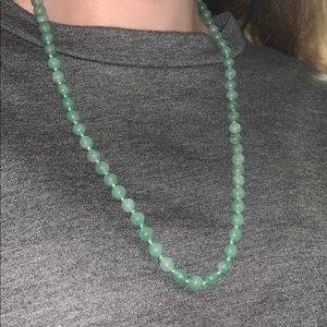 beaded amazonite necklace
